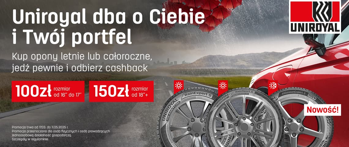 Premia CASHBACK od Uniroyal