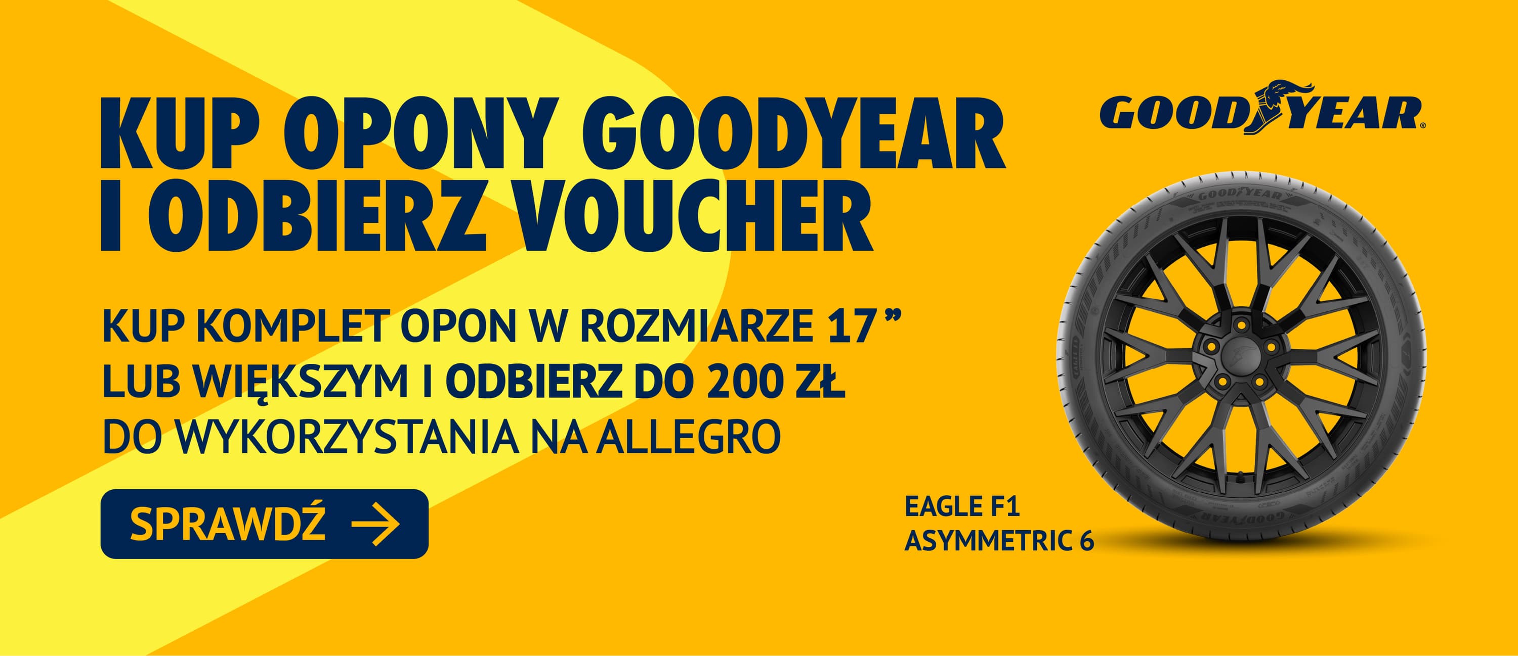 Zyskaj do 200 zł na zakupy w Allegro z oponami Goodyear! Nowa 				promocja na Hurtopony.pl