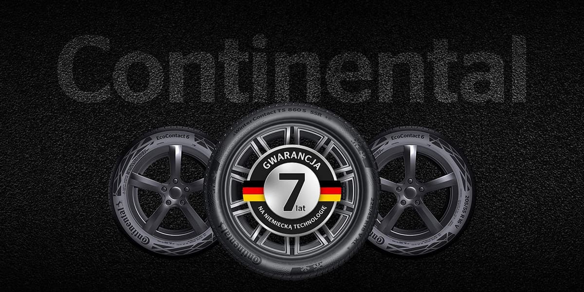 7 lat gwarancji na opony z grupy Continental