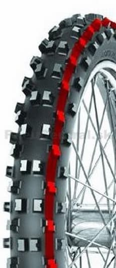 Opona Mitas 90/90 - 21 C-15 [54 R] TT (czerwony pasek)