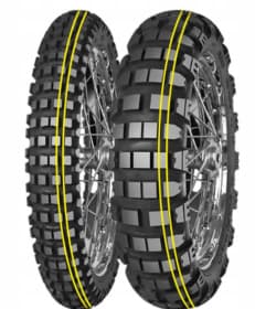 Opona Mitas 130/80 - B17 ENDURO TRAIL XT+ [65 R] TL DAKAR R (2 x żółty pasek)