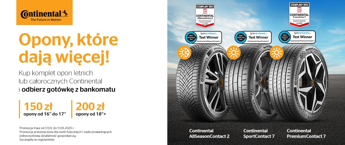 Premia CASHBACK od Continental