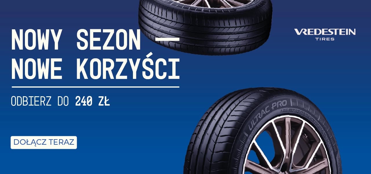 Nowy sezon, nowy bonus! Odbierz do 240 zł zwrotu za zakup opon Vredestein