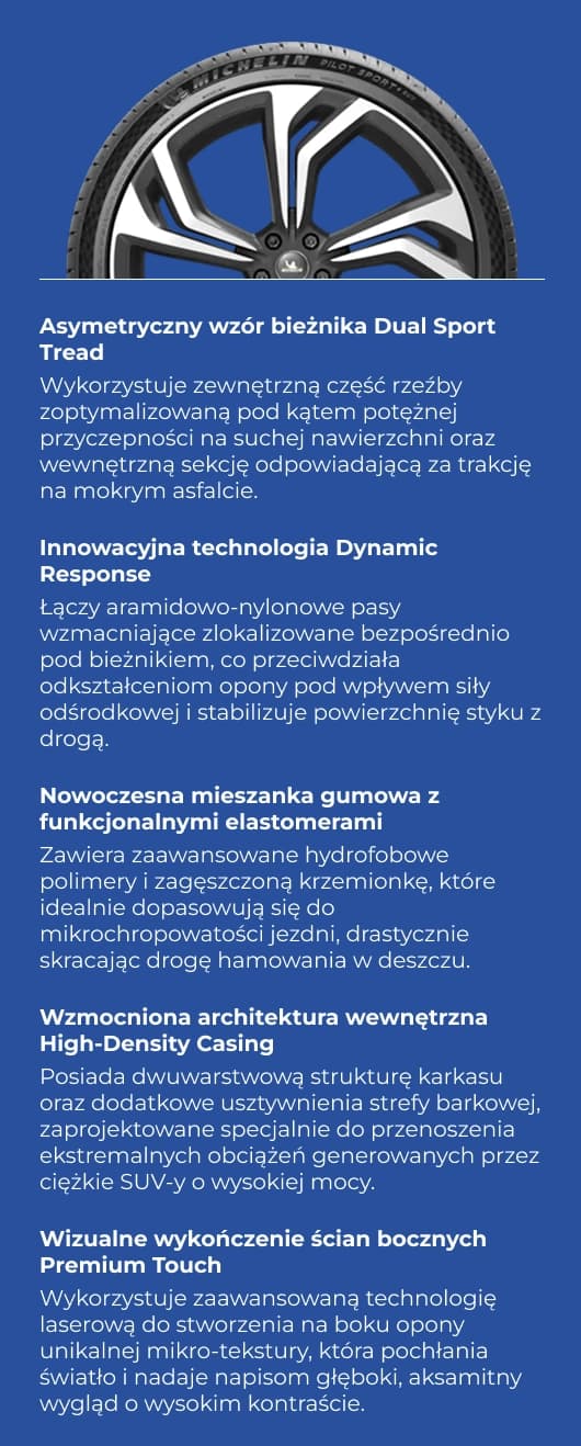 Właściwości techniczne i technologiczne opony Michelin Pilot Sport 4 SU