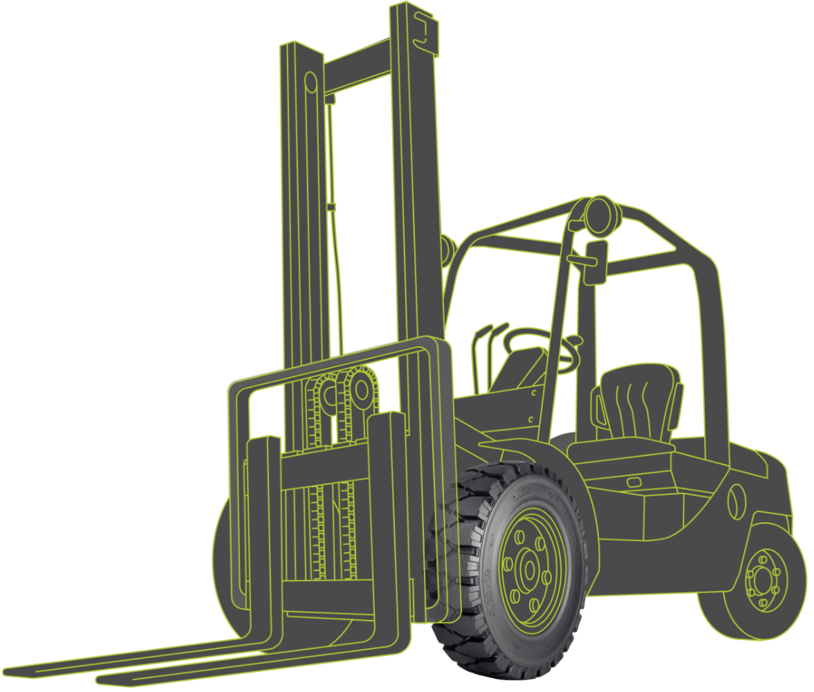 opony do wózków widłowych GlobGum