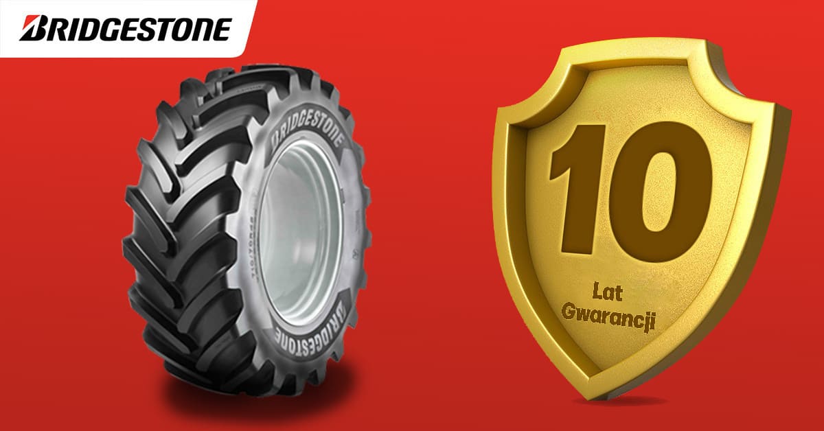 10 lat gwarancji na opony rolnicze Bridgestone