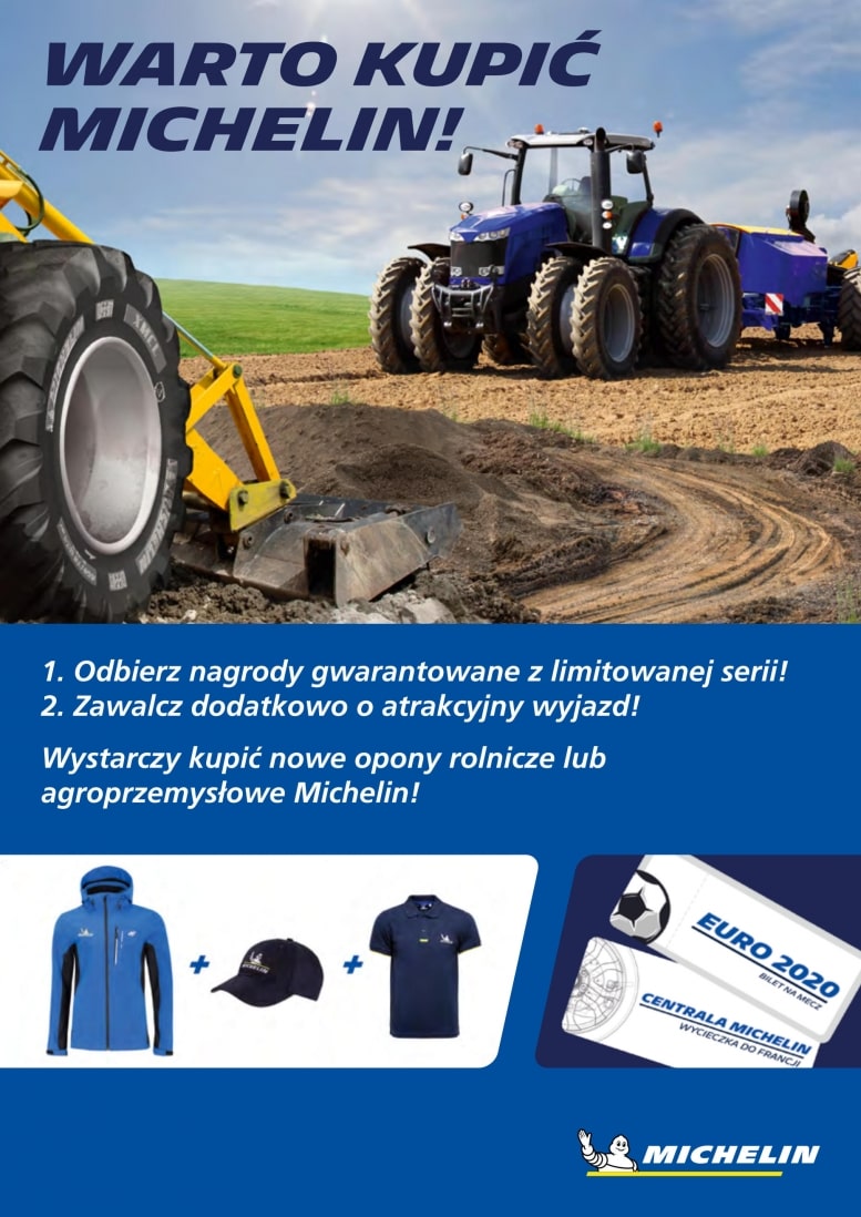 Specjalna promocja na opony rolnicze Michelin. Promocja dla użytkowników