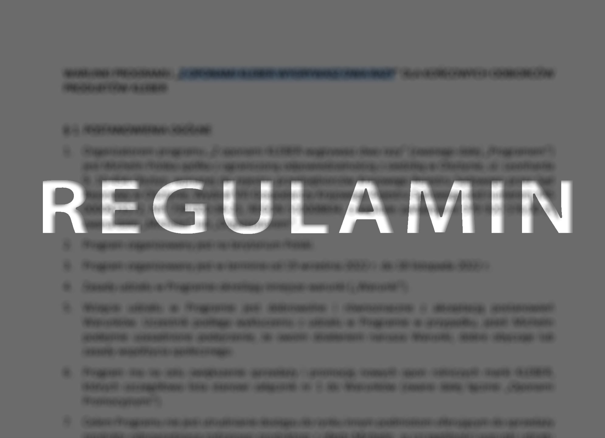 Regulamin Promocji sold out